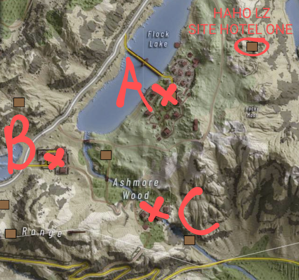 Operation Red Blanket tacmap